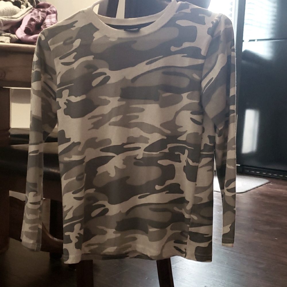 Camo long sleeve shirt